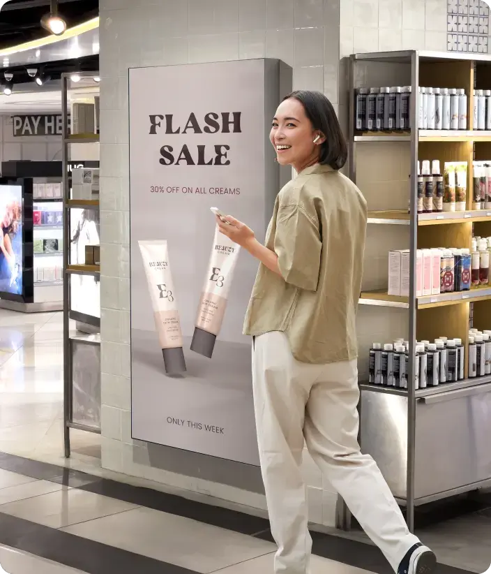 Digital signage software for retail stores